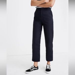 Madewell x Dickies size 0 navy straight leg twill pants